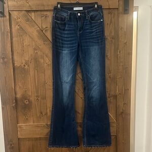 KanCan Dark Blue Flare Jeans